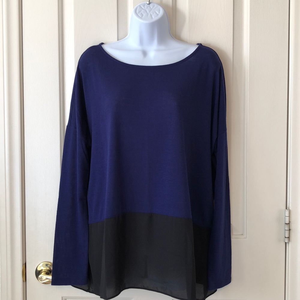 Express Women's Color Block Blouse NWT
